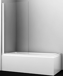 WasserKRAFT Шторка на ванну Berkel 48P01-80WHITE – фотография-1